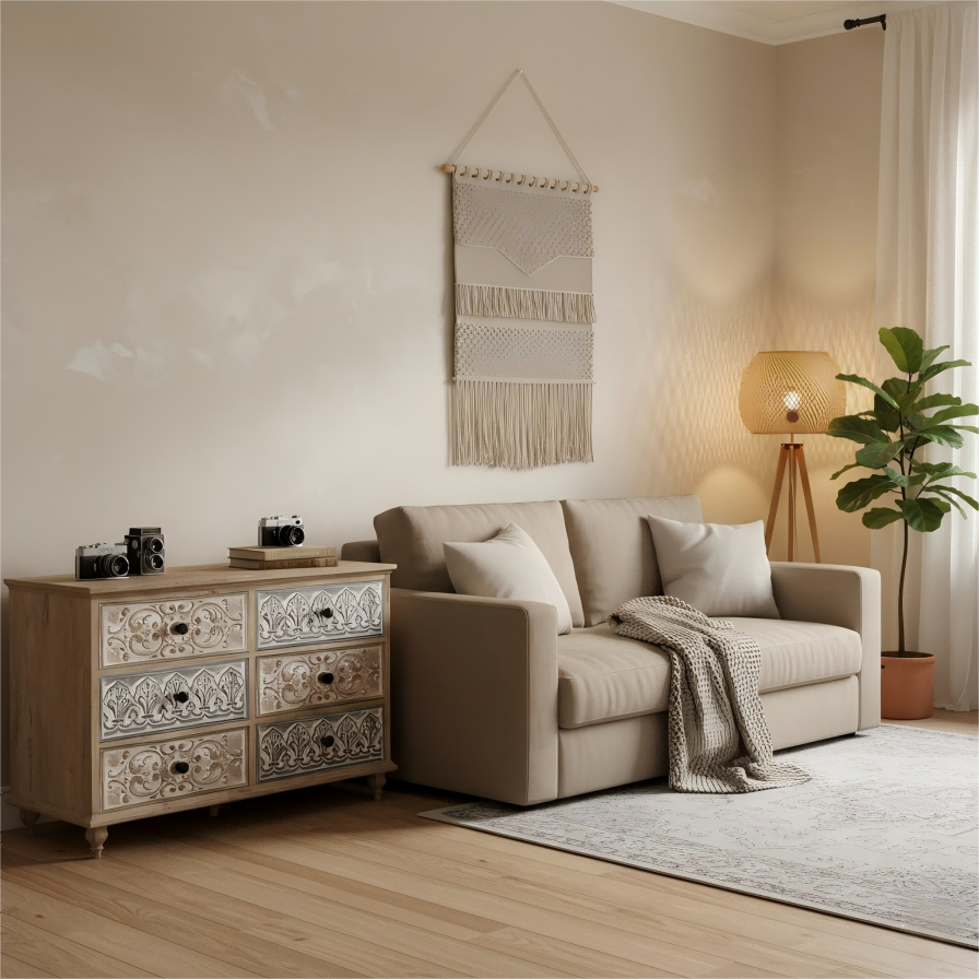 Arcade Filigree 6-Drawer Cabinet